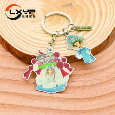 China Global Simple Clasp Key Chain Rose Gold Keychain Key Ring Metal Key Chain Clasp Custom Silver Keychain for sale