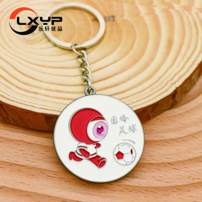 China Worldwide Custom Metal Logo Tag Enamel Charm Promotion Brand Key Chain Pendant Key Chains for sale