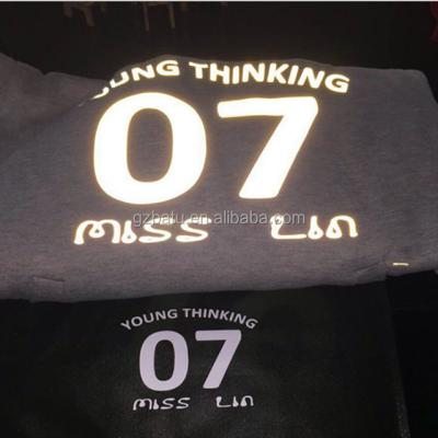 China Custom Reflective Waterproof Heat Transfer Sticker For Garment for sale