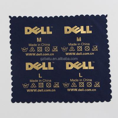 China Transparent Gold Foil Labels Widely Viable Application For Clothing for sale