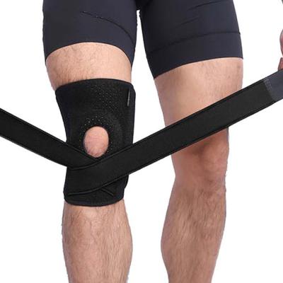 China Wholesale Absorb Manufacturer Unisex Indoor Outdoor Gym 54 Knee Sweater Knee Hole Patella Sleeve Knee Protectors Indoor Outdoor Open Stabilizer Brace for sale