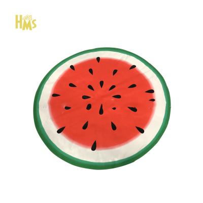 China HMS Diameter 60cm Breathable Polyester Breathable Fruit Printing Summer Pet Cooling Mat Instant Cool Effect Dog Cat Sleeping Pad for sale