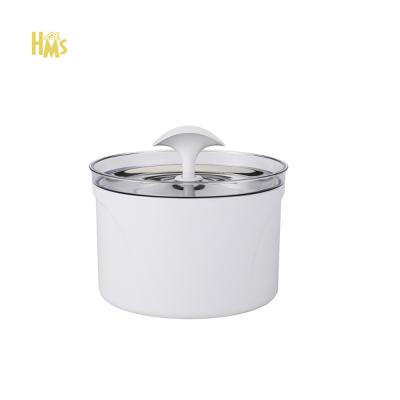 China HMS Automatic Customized Stainless Steel Pump Dispenser Automatic Water Cat Bowl Pet Fountain Drinking Water Station for sale