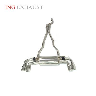 China ING Automotive Exhaust System For BMW 540i 3.0T Exhaust With Valve Factory Direct Sales Stainless Steel Catback for sale