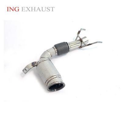 China ING Exhaust System Exhaust Automotive Downpipe For 2019 Up BMW 118i 120i F40 B48 Stainless Steel With Catalytic Catted Downpipe Car Accessories for sale