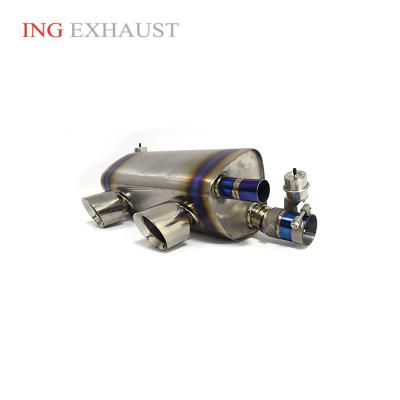 China Automotive Exhaust System ING Titanium Alloy Exhaust Catback With Valve For Porsche 911 991.2 for sale