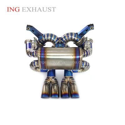 China Exhaust System ING Automotive Titanium Alloy Catback Exhaust Valve For Lamborghini Aventador S LP700-4 LP740-4 LP750-4 SVJ 6.5 Roadster V12 for sale