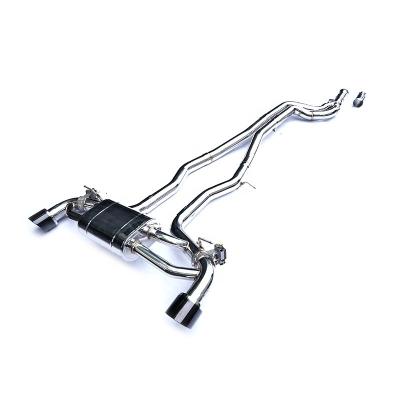 China ING Exhaust System Automotive Exhaust Pipes For 2021 Up Toyota Supra A90 2.0T 3.0T B48 B58 Stainless Steel Catback Exhaust With Valve Car Accessories for sale