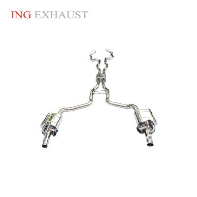 China ING Exhaust System Discount Event Stainless Steel Catback Exhaust Valve Automotive High Voice For Jaguar XJ 3.0T for sale