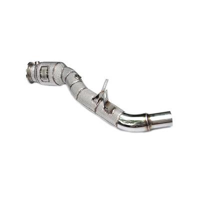 China ING Device Automotive Factory Direct Sales For Jaguar XF 2015+ XE XF XJ 2.0T 3.0T Stainless Steel Exhaust Downpipe Without Catalytic for sale