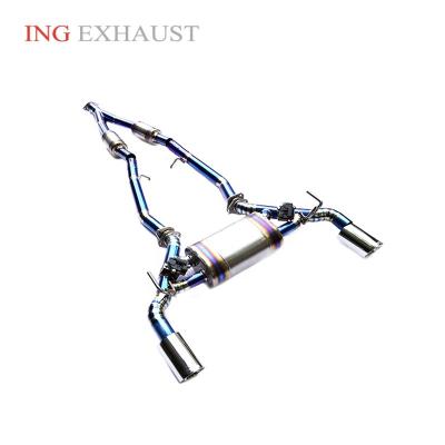 China Automotive Exhaust ING For Infiniti Q50 Q60 Q70 2.5T 3.5 2014+ New Titanium Alloy Catback Exhaust Valve Performance Exhaust System for sale