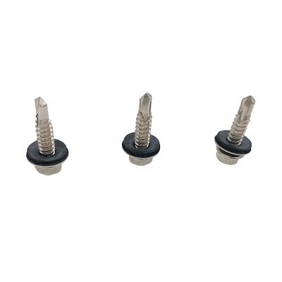 China Cheese Carbon Steel Hex Head Self Drilling Screws DIN7504 With EPDM Gasket for sale