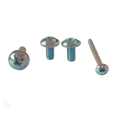 China Cheese Grade 4.8 Cross Recessed Phillip Pan Head Screws Bolts With Joint Iron And DIN Steel Cheese For Mechanical Hardware M2.5---M12 for sale