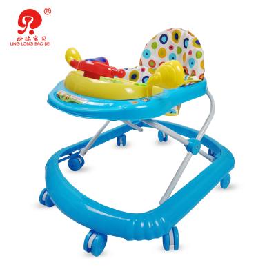 China Baby Walking Chair 2019 New Style Baby Walk Around Activity Center 8 Wheels Plastic Baby Walker With Light And Music for sale