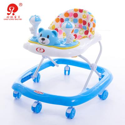 China Baby Walking Chair China Children Learn To Walk Musical Cartoon Toy Chair Baby Walker With Stopper For Kids for sale