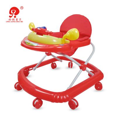 China Modern Safety Popular Game Baby Chair Children Toy Silicon Wheels Baby Walking Walker With 8 Wheels for sale