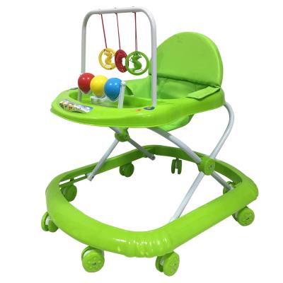 China Plastic latest deign green color baby plastic walker for kids for sale