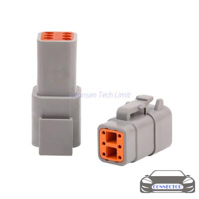 China (Connector) Weatherproof Connector DTM04-6P Dechi Male Waterproof Type And Wiring Mating Socket Female for sale