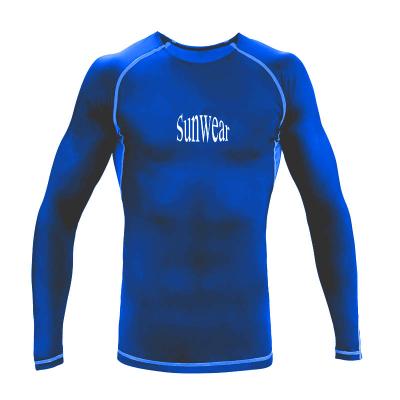 China UPF 50 & UPF 50 Quick Dry & Rashie Surfing No.603B Long Sleeve UPF 50 Swim School Guard Shirt Men Chlorine Rash Resistant UV Quick Dry Swimwear UV Protector for sale