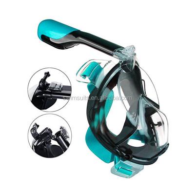 China Latest Snorkeling Camera Snorkeling Mask Scuba Goggles Full Face Skin Diving Mask Snorkeling Mask For Adults And Kids A20 for sale