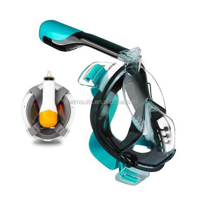 China Latest Snorkeling Camera Snorkeling Mask Full Face Skin Diving Goggles Scuba Camera Snorkeling Mask Full Face Skin Snorkeling For Adults And Kids A7 for sale