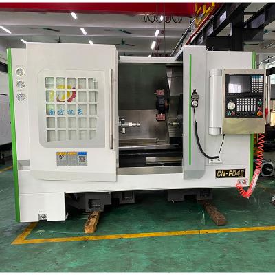 China Construction Material Stores CN-FD46 Combined Mill Machine Chinese CNC Bed Lathe Machine Slant Spindle Machine for sale