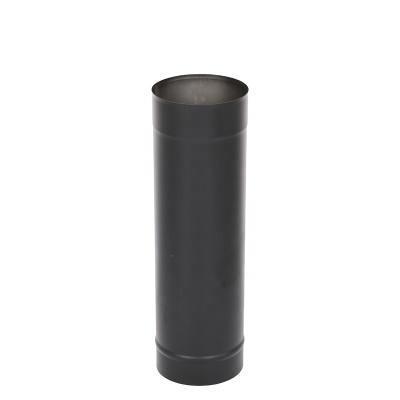 China Modern Single Wall Black Stove Piping Elements For Wood Burning Chimney Stove-500mm Multi-Fuel Straight Pipe for sale