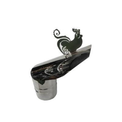 China Modern Stainless Rain Cap Chimney Hood With Animal Decoration Chimney Flue for sale