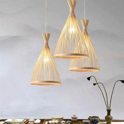 China Modern Art Modern Pendant Lights Rattan Bamboo Pendant Lamp Hanging Lamp Lighting Fixtures For Living Room/Kitchen for sale