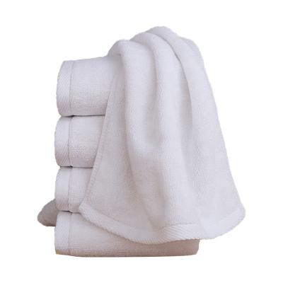 China Sustainable 100% Cotton Hotel Bath Towels White Bath Towels for sale