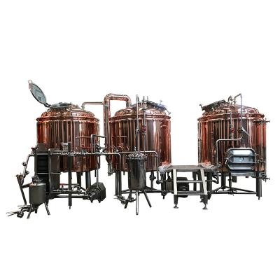 China Hotels Copper Brewery Equipment 500L for Brew Bar for sale