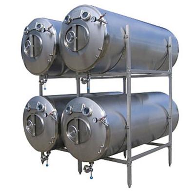 China food & Beverage Plant 1200l Horizontal Stainless Steel Jacket Bright Beer Tank for sale