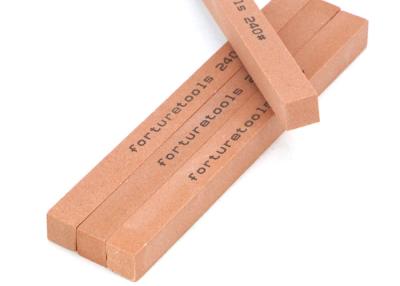 China Square White Aluminum Oxide Abrasive Sharpening Stone Stick With Ferric Oxide for sale