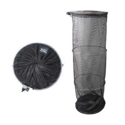 China Multifilament Round Shape Sight Polypropylene Mesh Feeder Carp Fishing Tackle Accessories Aluminum Landing Net Retention Net for sale