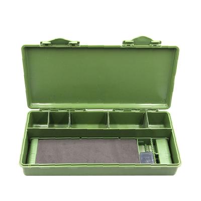 China Shop Fishing Equipment Fishing Tackle Box Green High Quality Carp Fishing Tool Box Plastic Carp Fishing Tackle Box for sale