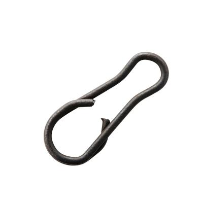 China Matte Black Selco Carp Fishing Terminal Tackle Swivel Instant Quick Change Clip Swivel L for sale