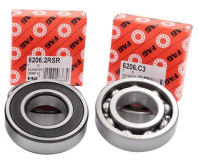 China 6206 Deep Groove Ball Bearing 11000 R/Min Grease Lubricated 30x62x16mm for sale