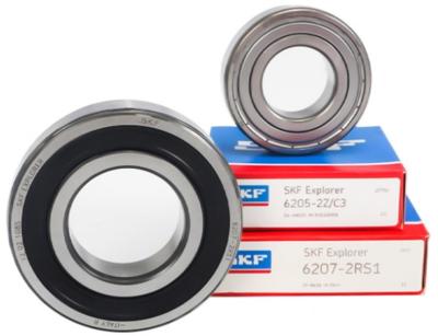 China 6207 2RS1 SKF Deep Groove Ball Bearing Brass Cage Type Voor zwaar werk Te koop