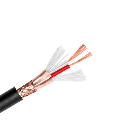 China HOME THEATER 2 Core Microphone Cable 2x0.2mm 24AWG OFC Bulk Copper Twisted Double Copper Cable Loudspeaker Braiding HIFI Audio Cable for sale