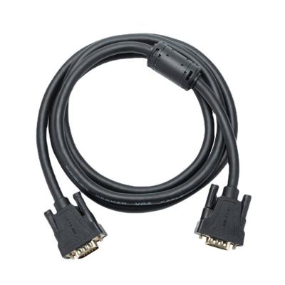 China Dual Channel VGA Cable Type 3+6 1.5M Black Copper Dual Channel Multi Shielded Set Top Box Computer VGA Cable for sale