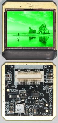 China Single Green Display Micro OLED Microdisplay with Square Color Pixel Arrangement and 0.96 Inch Size for sale