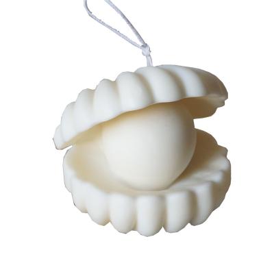 China Wholesale High Quality Handmade Natural Shape Pearl Vintage Scented Shell Scented Candle for sale