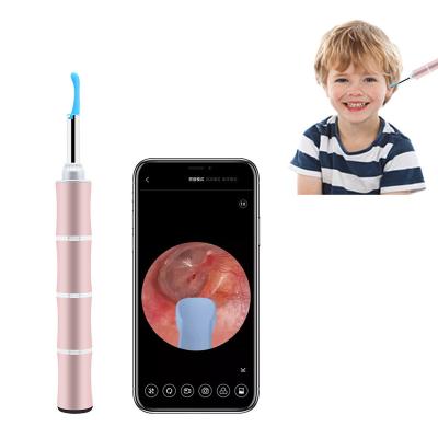 China 45 Minutes USB Ear Picker 1080p Electric Rechargeable Ear Wax Removal Pet Video Smart Ear Cleaner For Android IOS for sale