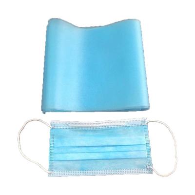 China Waterproof Wholesale High Quality Materials Blue PP Non Woven Fabric Rolls For Mask for sale