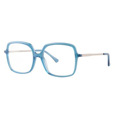 China Optical Frames 2650 Fashion Oversized Square Frame Acetate Optical Glasses for sale