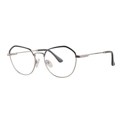 China 77014 Optical Sight Metal Eyewear Trendy Fashion Glasses Prepare Stock Stainless Steel Glass Eyewear Optical Sights for sale