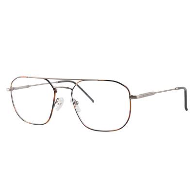 China Optical Frames 97102 Form Double Bridge Metal Optical Frames Spec. for men for sale