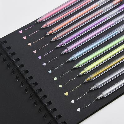 China Promotional wholesale cute stationery kawaii pen pens multi colors kids gel ink glitter bling gel pens set for sale