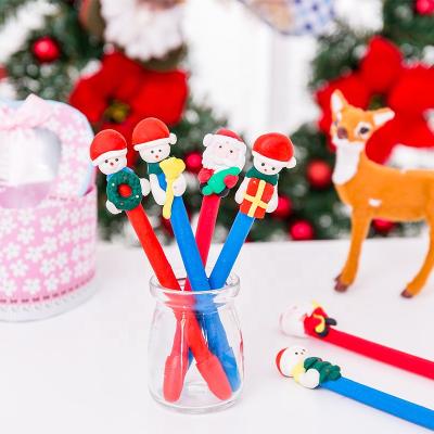 China School Office School Promotion Office School Custom Designs Stationary Christmas Pen Cute Cartoon Kids Pen for sale