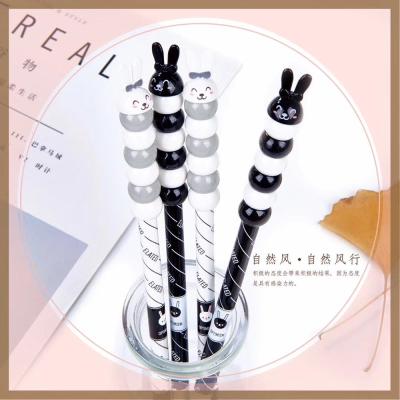 China 2019 New School Cute Children's School Office School Office Rabbit Supplier Gel Pen Single Back Ink Pen Stationary for sale